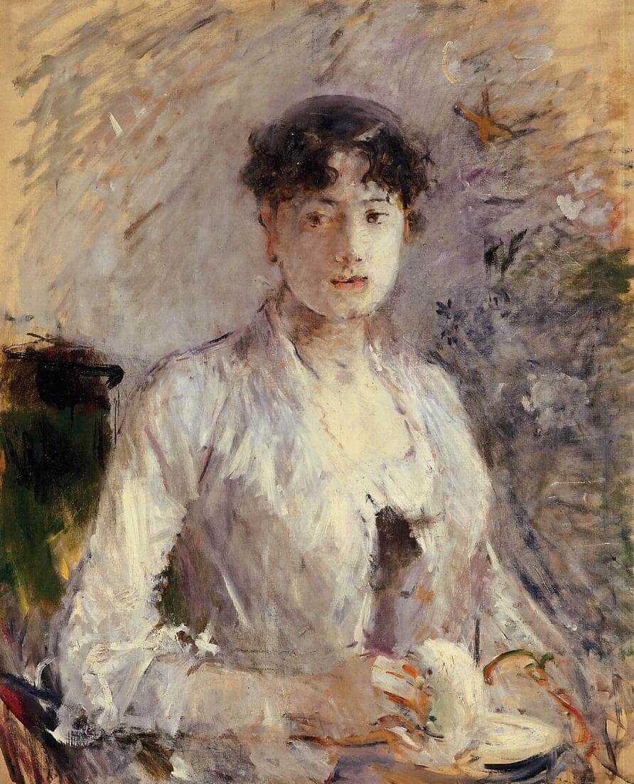 "Giovane donna in malva" di Berthe Morisot